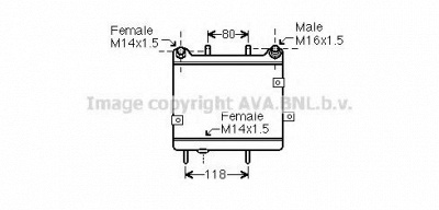 AVA QUALITY COOLING ms3540 -  масляный радиатор, двигательное масло